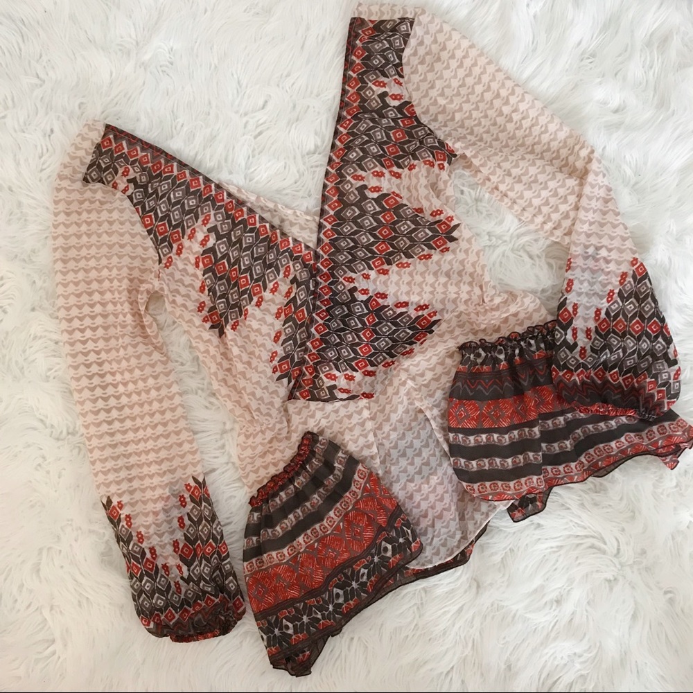 Free People | Chiffon boho top